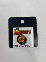 Big Johnson&#39;s Bar &amp; Casino Vintage Button Pin Pinback NOS - £1.56 GBP