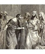 1888 Judas Selling Jesus Christ Betrayal Victorian Religious Art Print D... - $84.59 CAD