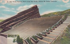 Red Rocks Theatre Denver Mt. Parks Amphitheatre Colorado CO Postcard D13 - £2.38 GBP