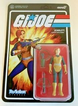 NEW Super7 G.I. Joe SCARLETT 3 3/4-Inch ReAction Action Figure 3.75&quot; GI ... - £20.08 GBP