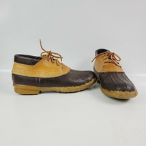 Vintage LL Bean Womens 7 Maine Hunting Shoes Low Duck Boots Rain USA Blu... - £21.87 GBP