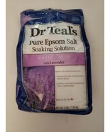 Dr Teal&#39;s Pure Epsom Salt Soaking Solution, Soothe &amp; Sleep, Lavender, 3lbs - £3.03 GBP