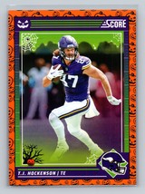 T.J. Hockenson #185 2024 Score-A-Treat Minnesota Vikings Orange Pumpkins - £1.48 GBP