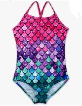 Honisen Swimsuit Girls size 5XL Multicolored One Piece Bathing Suit Mermaid - £6.06 GBP