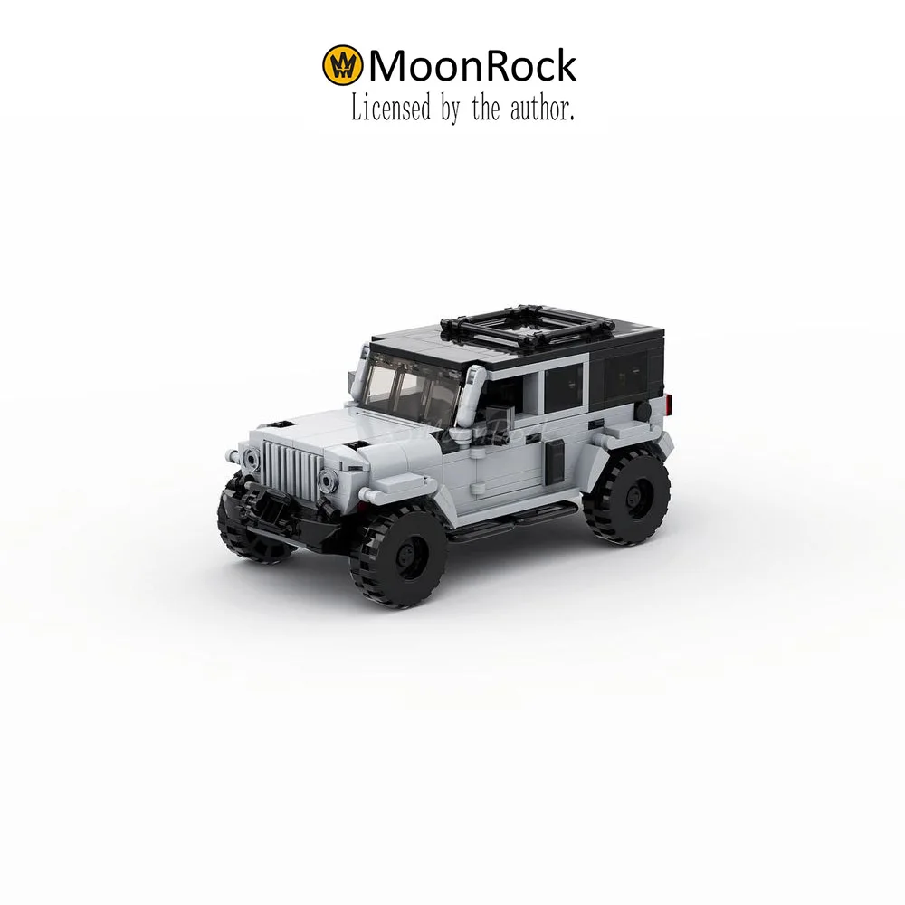 Genuine Authorization Moonrock JEEP Wrangler Rubicon Building Blocks Model Car - £34.26 GBP