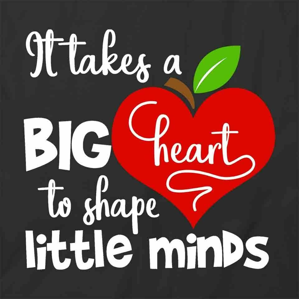It Takes A Big Heart TShirt Tee Short-Sleeved Cotton CLOTHING TEACHER S1BCA852 Item image 2