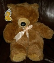 20&quot; Vintage Cuddle Wit Tan Brown Teddy Bear Stuffed Animal Plush Toy Soft Cuddly - £27.69 GBP