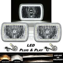 Octane Lighting 7X6 White SMD Halo Glass Metal Headlight 24w White LED L... - $148.45