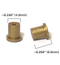 2pc Bto Newly Made Aurora T-Jet Tuff Ones Style Ho Slot Car Rear Wheels Gold! - £1.16 GBP