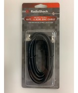 6 Foot BNC Coaxial Cable RG-59 75-Ohm Male Plug to Male Plug RadioShack ... - £7.85 GBP