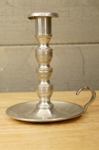 Vintage Metalware WOODBURY Pewter Henry Ford Museum Candleholder Chamberstick - £27.08 GBP