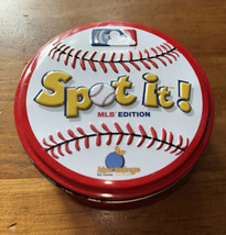 Spot-It MLB Edition Baseball Party Card Game Sports Match - in Tin Can - $9.89