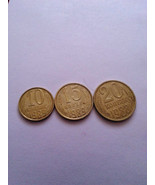 Lot 10 15 20 kopek Russia 1989 1988 coin free shipping - £2.21 GBP