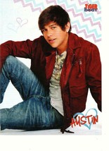 Austin Mahone teen magazine pinup clipping what about love sitting down ... - $2.00