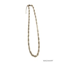 Chico&#39;s Brand Large Silver Tone Chunky Thick Classic Rope Chain 36&quot; - £14.78 GBP