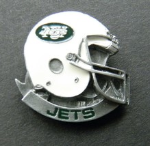 New York Jets Helmets Nfl Football Logo Lapel Pin Badge 1 Inch - £4.98 GBP