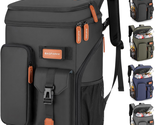 Insulated Cooler Backpack,33 Cans Multifunctional Double Deck Leakproof ... - £34.22 GBP