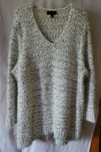 Women&#39;s Lane Bryant Sweater Plus Size 22/24 V-Neck Warm Soft Winter Pull... - $26.99