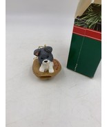 Vintage 1990 Hallmark Keepsake Ornament Handcrafted BROTHER Dog Baseball... - £7.09 GBP