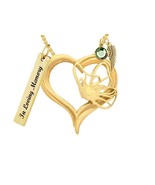 Butterfly Spirit Gold Heart Jewelry Ash Urn - Love Charms™ Option - $39.95