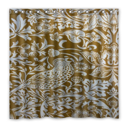 Strawberry Thief William Morris Waterproof Polyester Shower Curtain  - $33.00+
