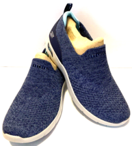 Skecher Arch Fit Refine Washable Knit Slip-Ons Don&#39;t Go Navy BlueMulti Womens 7 - £67.25 GBP