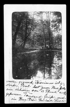 Vintage Postcard NY Station Y Cancel 1917 German Language Men Fishing at Pond - £14.70 GBP
