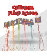 6 Jump Ropes Elastic Chinese Jump Rope Kids Rope Weighted/ Multi-Color FUN - £10.23 GBP