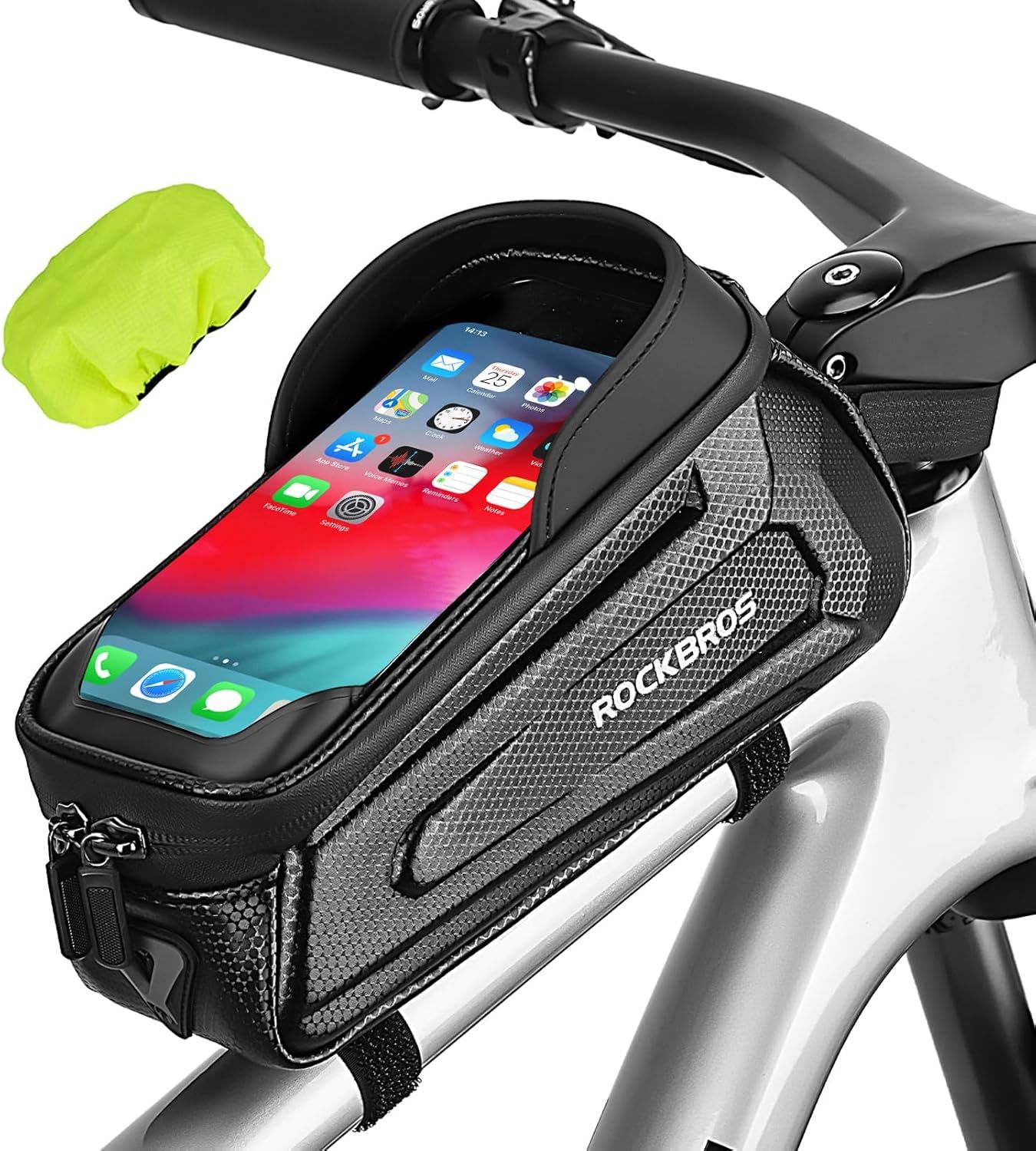 The Rockbros Bike Phone Front Frame Bag Is &quot;Compatible With Iphone 11/12... - $38.93