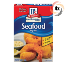 4x Boxes McCormick GoldenDipt Seafood Fry Mix | 10oz | No MSG | Fast Shi... - £26.78 GBP