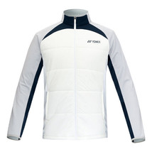 YONEX 23FW Men&#39;s Badminton Woven Padded Jacket Sportswear White NWT 233WU005M - £91.72 GBP
