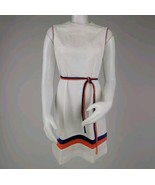 60s Belted Knit Dress Sz 10 Sleeveless Hob Nobber Stewardess Vintage Mod... - $940.30 MXN