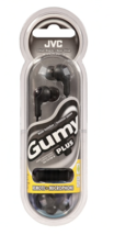 JVC Gumy Plus Earphones with Remote &amp; In-line Microphone, Noise Isolation, Black - £9.55 GBP