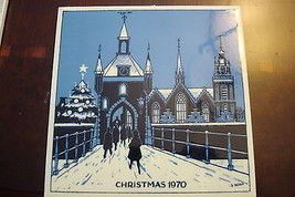 Genuine Delft Christmas Tile designed by Gerrit Neven, 1970,  Holland[a4*rack] - £23.73 GBP