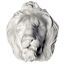 Lion Mask Wall Sculpture Statue 10" - $137.61