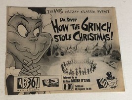 Dr Seuss How The Grinch Stole Christmas Tv Guide Print Ad Tpa14 - £4.65 GBP