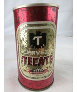 Cerveza TECATE Beer Pull Tab Can Monterrey MEX EMPTY - £9.37 GBP