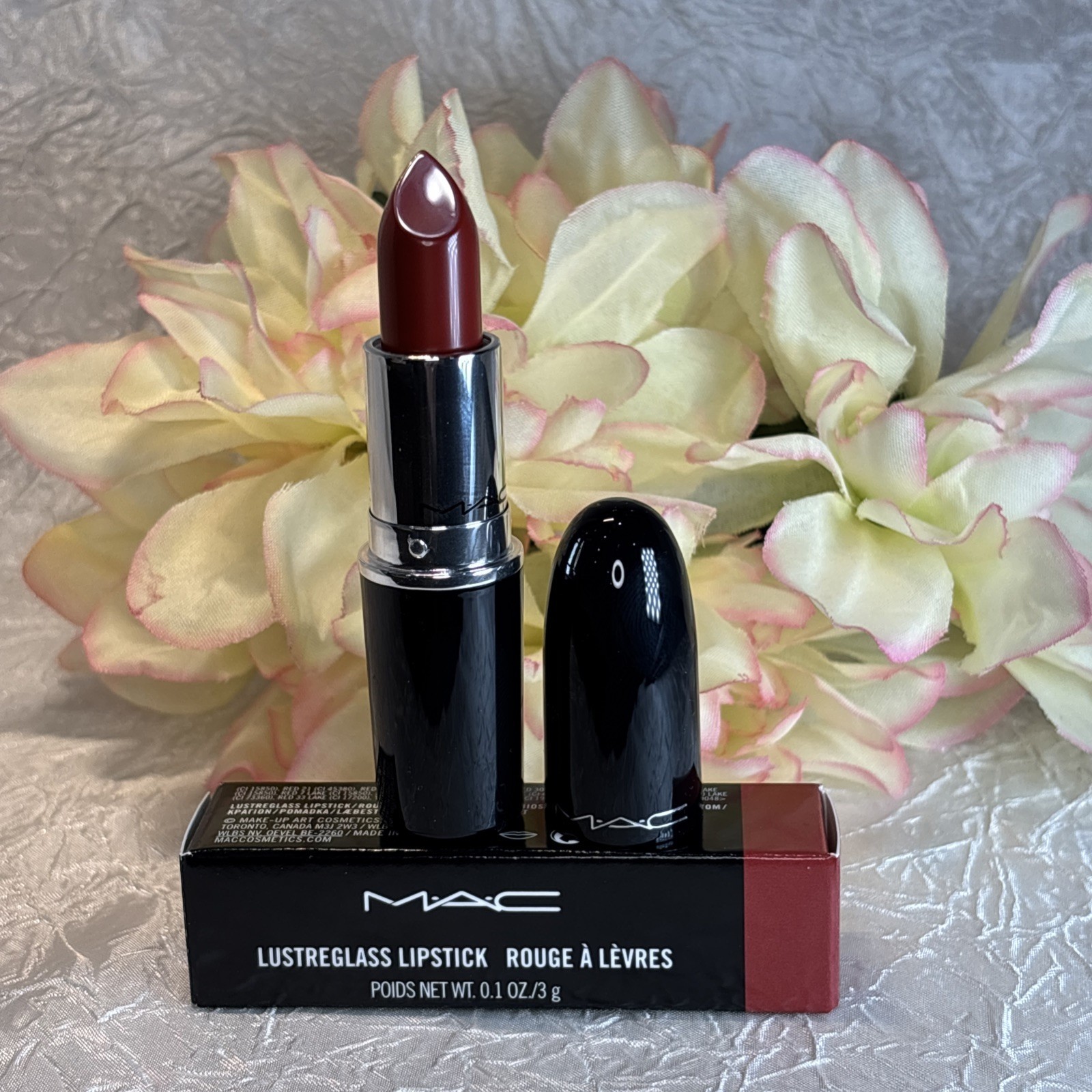 MAC lustreglass Lipstick - Chili Popper 562 - Full Size New In Box Free ... - $11.83