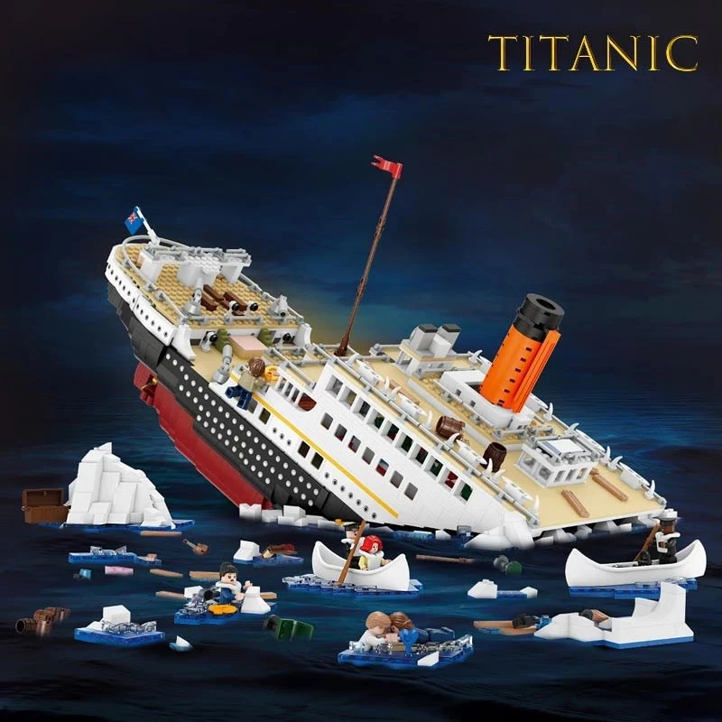 Titanic 3D Micro Building Blocks Set Big Cruise Ship Boat DIY Mini Blocks Bricks - £78.13 GBP+