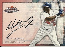 2001 Fleer Autographics Matt Lawton Twins - £3.02 GBP