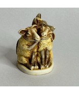 Harmony Kingdom MUTTON CHOPS Sheep Wolf Figurine Trinket Box 1997 No Box - $38.37 CAD