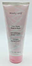 New &amp; Sealed Mary Kay 2-In-1 Body Wash &amp; Shave ~6.5 fl oz ~ Full Size ~Fast Ship - £10.44 GBP