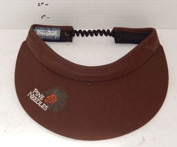 Womens Town Talk Pine Needles Golf Visor Hat Cap Brown - $14.80