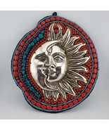 Handmade Beaded Sun &amp; Moon Wall Hanging Ideal for bohemian, spiritual - $164.03 CAD