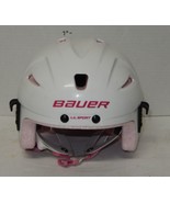 BAUER LiL Sport Youth White Pink Hockey Helmet Size 6- 6 3/4 - $658.66 MXN