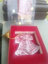 MARQUIS BY WATERFORD OUR FIRST CHRISTMAS 2014 CRYSTAL GLASS ORNAMENT wit... - $16.99