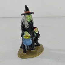 Lemax Spooky Town Wicked Wanda Witch Black Cat figurine Halloween 2010 - $14.99