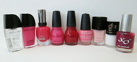 Vtg To Now Nail Polish Lot Pinks Magenta Fucshia Red Nos Collectible Value - £10.61 GBP