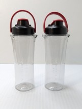 2x OSTER Versa Series Blender Travel Bottles + Lids EUC To Go 20oz 600ml... - $34.65