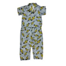 VTG 80s Mr. Peanut Novelty Print Kids Pajama Set Collectible Americana S - $54.40